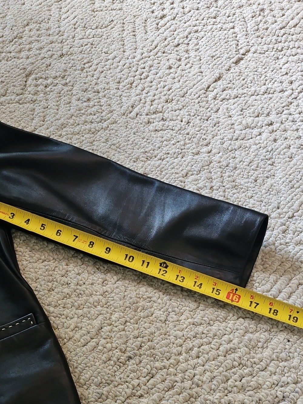 Talbots Black Butter Leather Jacket Women's Size 14 P - Picture 10 of 10
